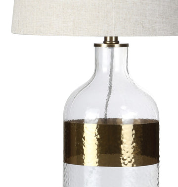 Stevens 25.5" Glass LED Table Lamp - JONATHAN Y